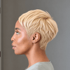 613 Golden Blonde Layered Pixie Cut 13x6 Lace Wig