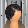 Effortless Full Lace Side Part Curly Pixie Wig with Defined Curls