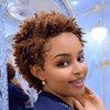 Summer Vibe Full Lace Short Twist Out Afro Pixie Wig With Side Part