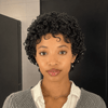 Glam Full Lace Short Finger Coil Curly Pixie Wig with Styled Baby Hairs