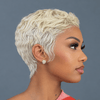 Edgy 613 Blonde Textured Pixie Cut 13x6 Lace Wig with Polished Finish