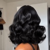 Easy-to-Style Natural Black Body Wave 7×5 Lace Closure Wig