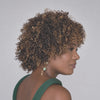 Y2K Retro Dark Brown Afro Curly Short Wig For Everyday Wear