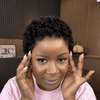 Wear & Go Side Part Short Curly Pixie 13×4 Lace Front Wig with Drawstring