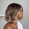 Balayage Blonde Highlight Bob 5x5 Lace Wig With Soft Waves