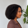 Wear & Go Fluffy Afro Kinky Curly 13x4 Lace Wig With M-Shaped Hairline