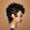 Bold Full Lace Short Curly Pixie Wig with Tapered Sides