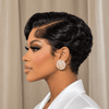 Silver Screen Sculpted Wave Pixie 13x6 Lace Wig with Swoop Bangs