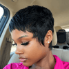 Realistic Full Lace Short Layered Pixie Cut Wig For Daily Wear