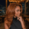 90s Bouncy Blowout Layered Cut 13x4 Lace Wig for Luxury Salon Quality