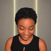 Full Lace Big Chop Curly Pixie Human Hair Wig With 4C Edges