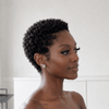 Breathable Full Lace Short 4B Curly Pixie Wig For Daily Use