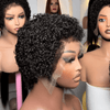 Chic & Natural Full Lace Afro Kinky Curly Pixie Wigs With M-shaped Hybrid Hairline