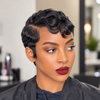 Vintage Glam Side-Part Wavy Pixie Cut 13x6 Lace Wig