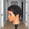 Effortless Full Lace Side Part Curly Pixie Wig with Defined Curls
