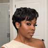 Retro Allure Side Part Curly Pixie 13x6 Lace Wig with Waved Sides