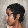 Y2K Full Lace Short Water Wave Pixie Wig For Summer Wear