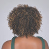 Y2K Retro Dark Brown Afro Curly Short Wig For Everyday Wear