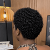 All-Day Comfort Black & Brown Short Curly Pixie 13×4 Lace Front Wig