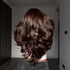 Glueless Layered Wavy Wig 5x5 Lace Natural Hairline