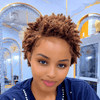 Summer Vibe Full Lace Short Twist Out Afro Pixie Wig With Side Part
