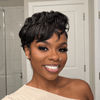 Retro Allure Side Part Curly Pixie 13x6 Lace Wig with Waved Sides