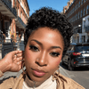 Effortless Full Lace Short Curly Pixie Cut Wig With Hybrid Edges