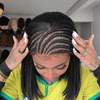 Realistic Fulani Braids Silky Straight Bob 13x4 Lace Human Hair Wig
