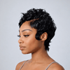 Chic Full Lace Pre-Styled Layered Finger Wave Curly Wig with Side Part
