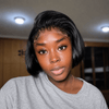 Natural Black Short Bob Wig With 5x5 Lace Knotless Hairline Glueless Human Hair