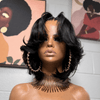 90s Retro Fluffy Layered Flip-Out Bob 5x5 Lace Closure Wig
