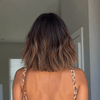 Face-Framing Layered Wavy Bob 5x5 Lace Wig with Blonde Highlights