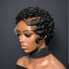 Chic Full Lace Pixie Cut Short Curly Wig With 4C Kinky Edges
