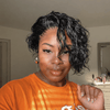 Wet Look Side-Swept Curly Pixie 13×6 Half Lace Wig with Drawstring