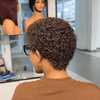 Breathable Short Curly Pixie 13×4 Lace Front Wig for Summer Wear