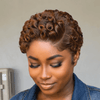Full Lace Short Finger Waves Curly Pixie Wig With Baby Hair