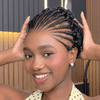 Urban Grace Cornrow Braid 13x6 Lace Wig with Short Curly Back