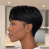 Finesse Sleek Pixie Cut 13x6 Lace Wig with Side Swept Bangs
