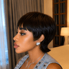 Natural Short Pixie Cut Mullet Wig For Everyday