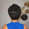 Retro Glam Curly Pixie 13x6 Lace Frontal Wig with Sculpted Side Sweep