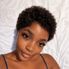 Beginner-friendly Full Lace Short 4B Kinky Coily Pixie Wig