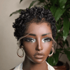Soft Glam Full Lace Short Curly Afro Pixie Wig for Summer Wear