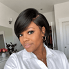 Chic Side-Part Pixie Bob 13×4 Lace Front Wig with Swoop Bangs