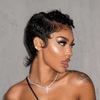 VibeCheck Full Lace Short Wavy Pixie Mullet Wig with Baby Hair