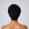 Chic Full Lace Pre-Styled Layered Finger Wave Curly Wig with Side Part
