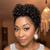 Effortless Full Lace Short Curly Pixie Cut Wig With Hybrid Edges