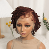 Full Lace Short Bob Twist-out Braided Lace Wig for Summer Wear