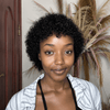 Wash & Go Wet Look Full Lace Short Curly Pixie Bob Wig with Bangs