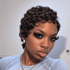 Wear & Go Finger Wave Full Lace Pixie Wig For Summer Wear