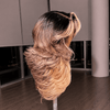 Long Layered Body Wave 7x5 Lace Closure Wig with Side-Swept Bangs